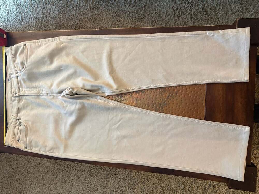 Faherty Brand Men's Beige 5-Pocket Canvas Pants Size 36x32